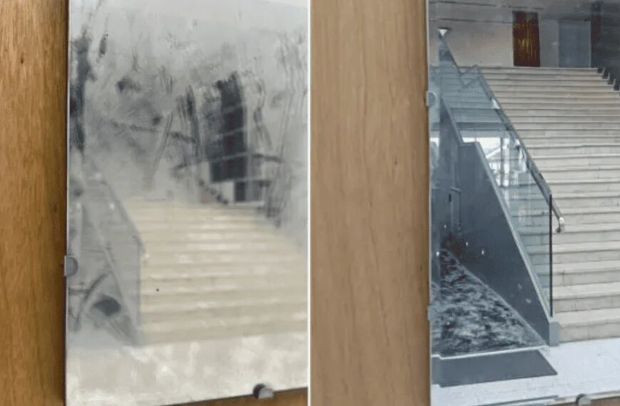 Прибиральник пошкодив витвір мистецтва в музеї, прийнявши за брудне скло