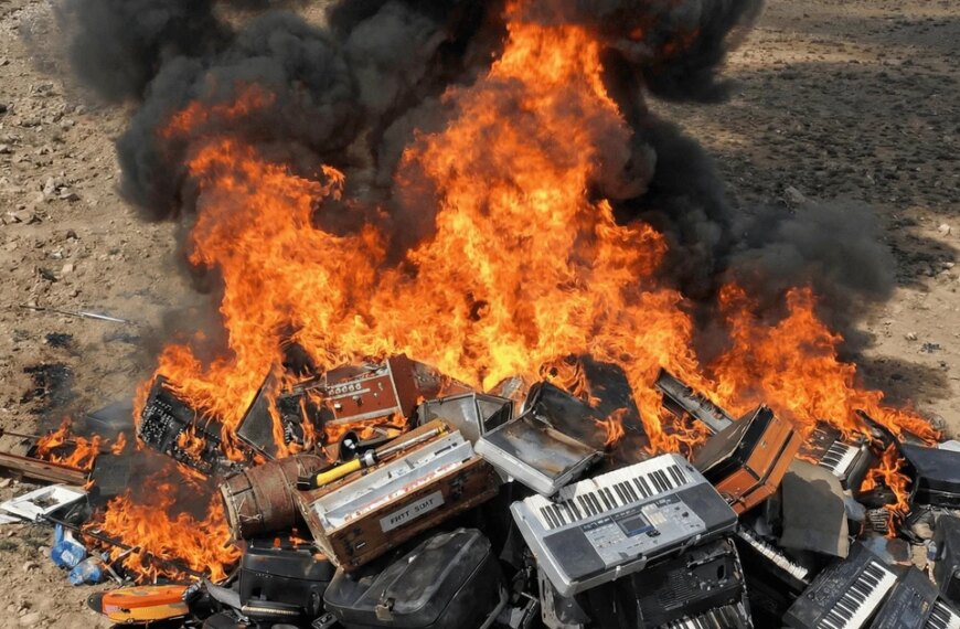 Мистецтво під повною забороною в Афганістані талібами: знищено сотні інструментів.