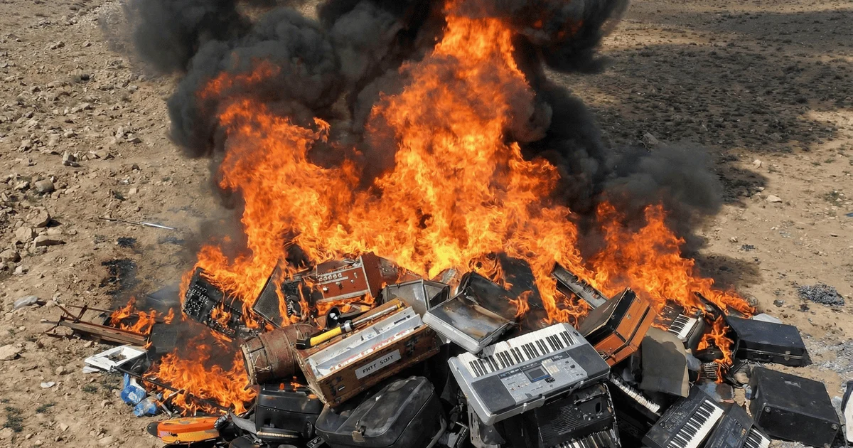 Багаття з музичних інструментів