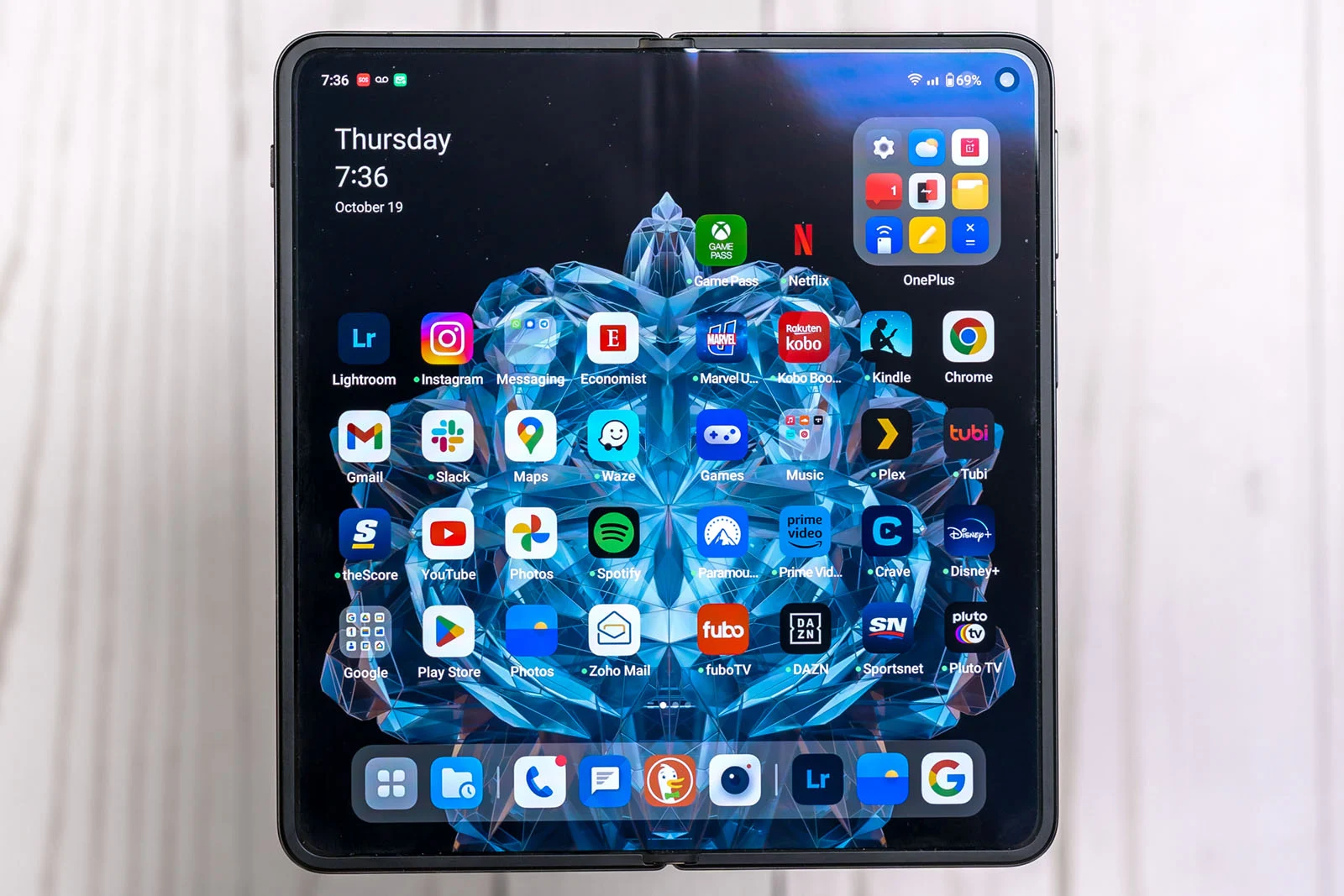 OnePlus Open у розкладеному стані