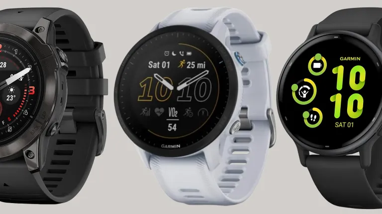 An assortment of Garmin smartwatches on sale at Amazon.