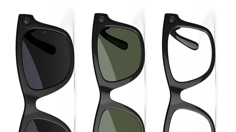 Окуляри Ray-Bans Meta з чорними, зеленими та прозорими лінзами, що продаються на Amazon