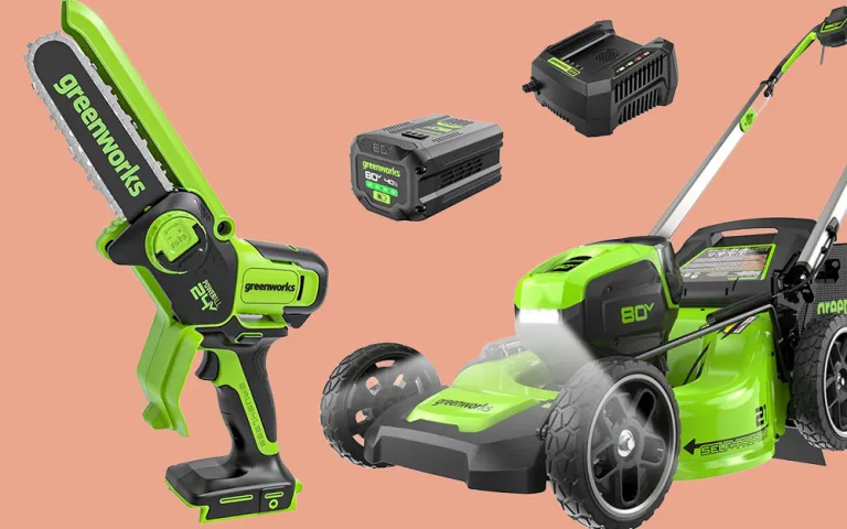 Газонокосарка та міні-пила Greenworks